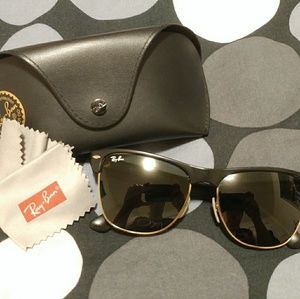 Insta-Ready Ray-Ban Oversize Clubmaster Sunglasses